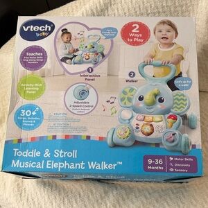New in Box VTech Toddle & Stroll Musical Elephant Walker